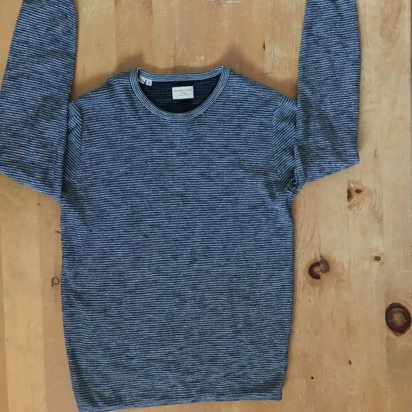 Selected Homme - Wool Men's Casual Classic Knit Shirt - Size M - Picture 3 of 4